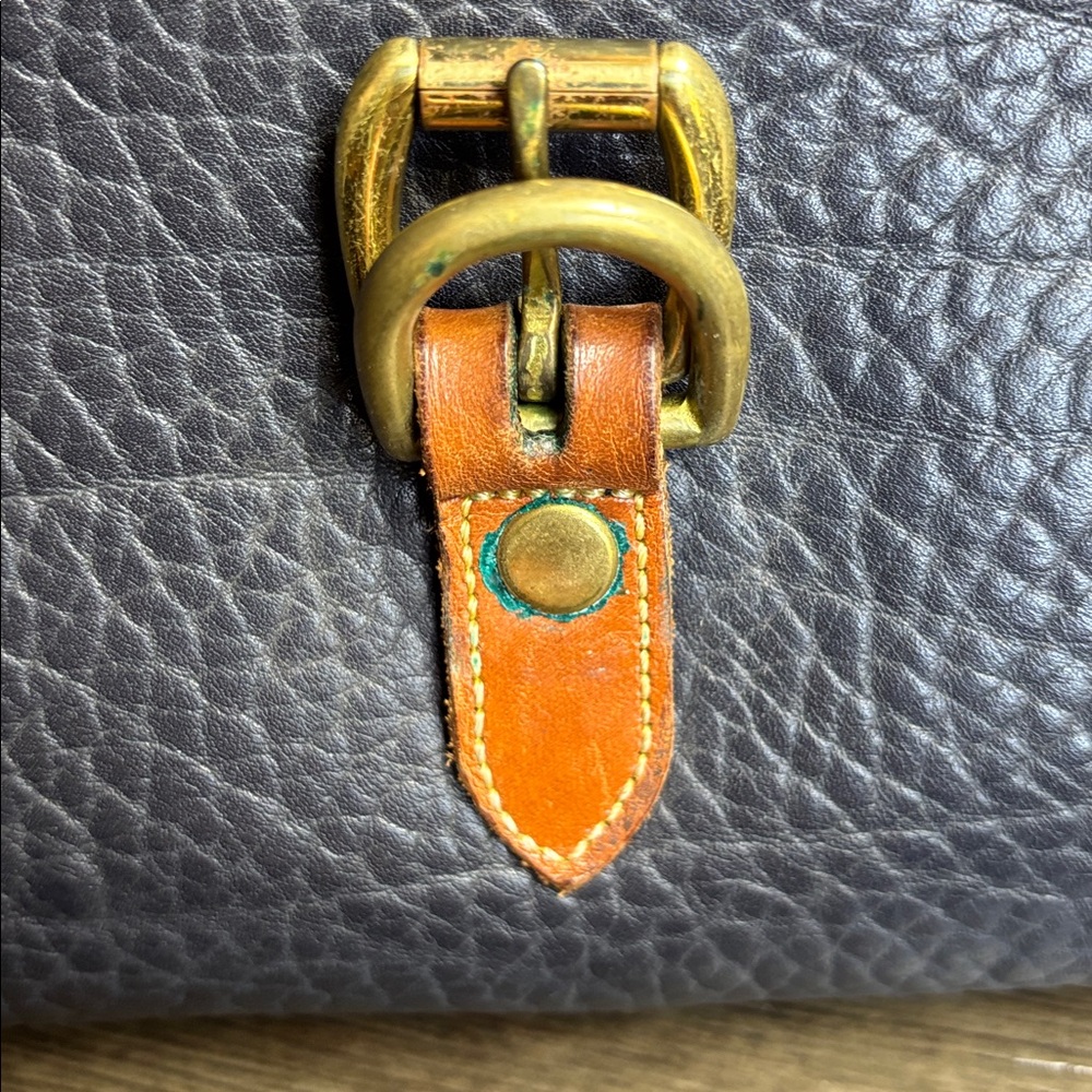 Dooney & Bourke Black With Tan Trim Vintage Bag - Picture 9 of 16